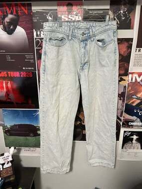 Original Use Men's Baggy Jeans Light Wash 30x30